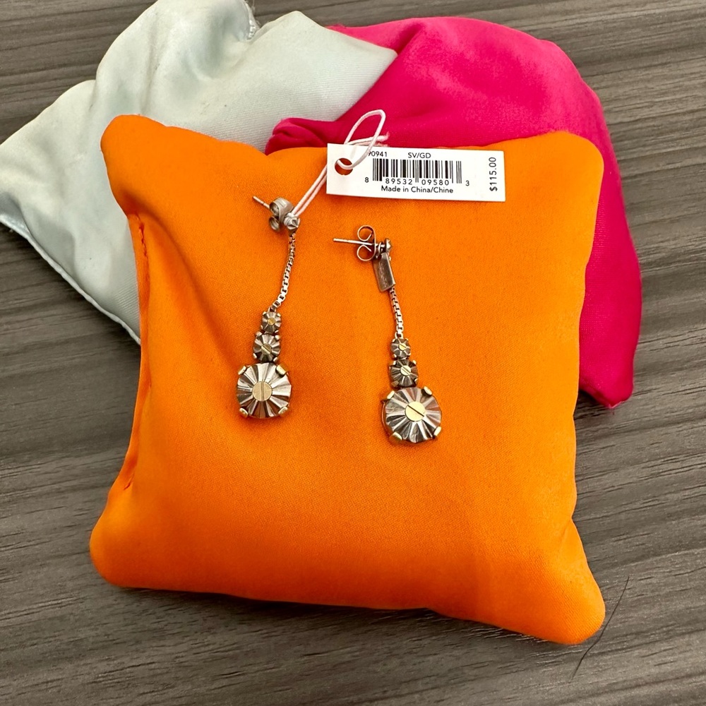 Coach Two-Tone Dangle Earrings